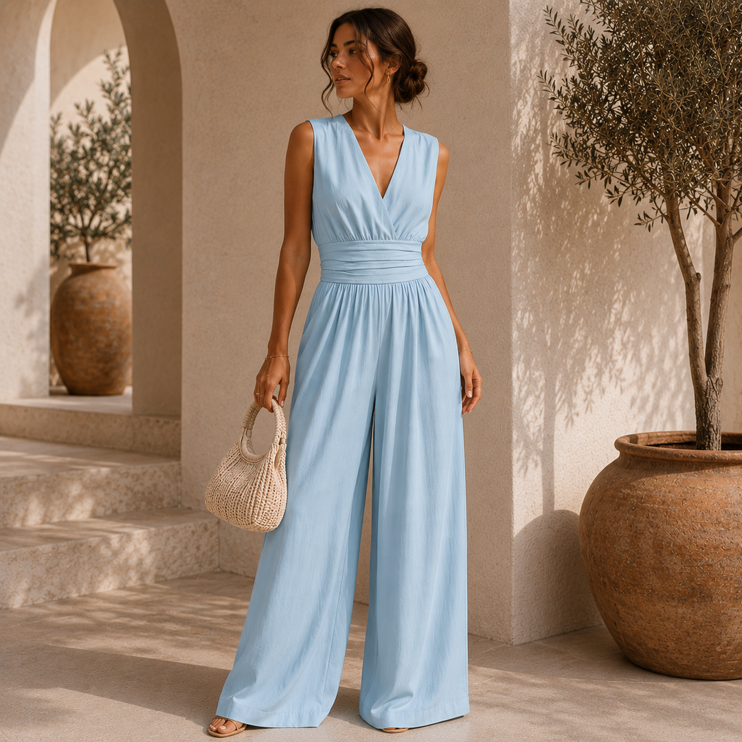 Maria a and Jumpsuit in blue