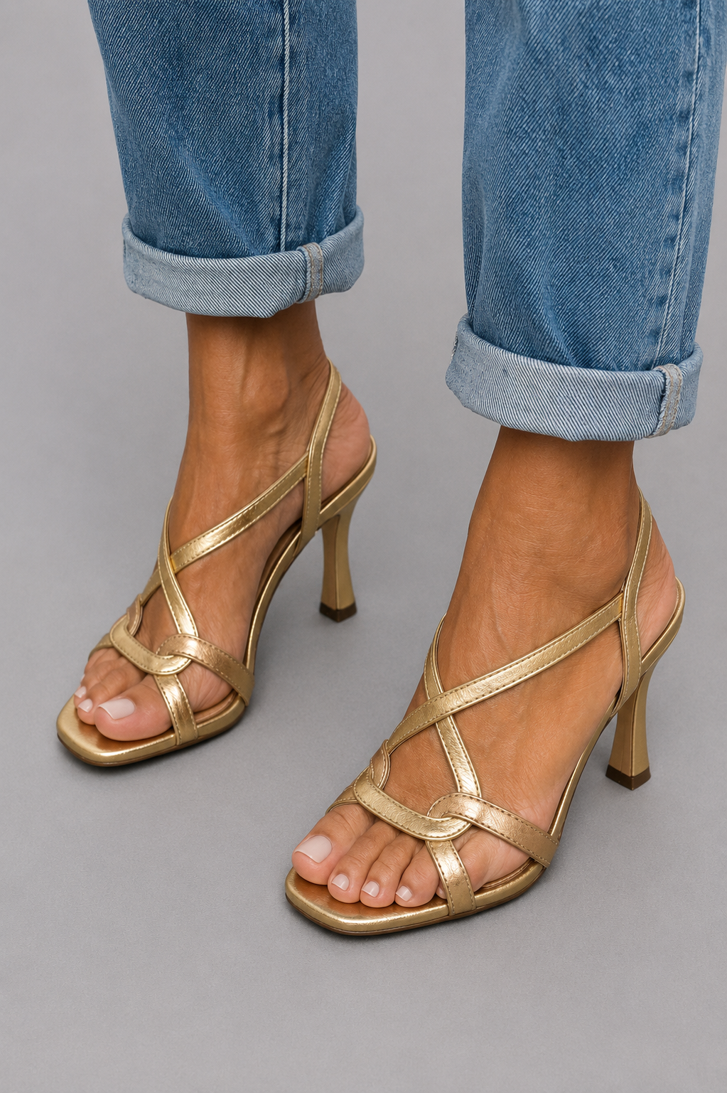 Cassie Golden Summer Charm Heels