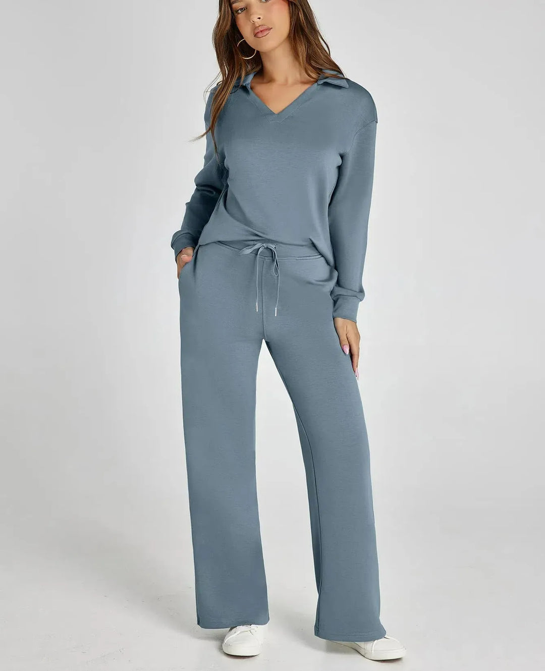 Lanie Lounge Set in dusty blue