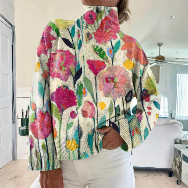 Lucy Vintage Turtleneck in multicolor