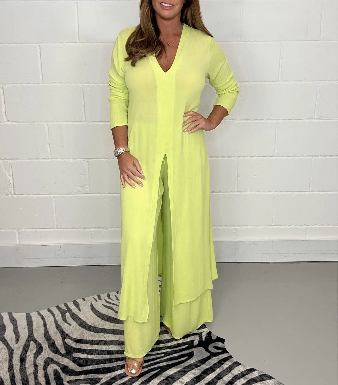 Cherly Two-piece Set in yellow