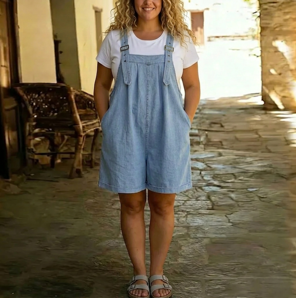 Romaine Vintage Washed Cotton Feel in light blue