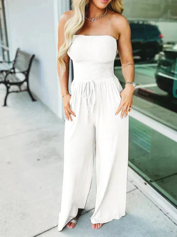 Jessie Jumpsuit in white