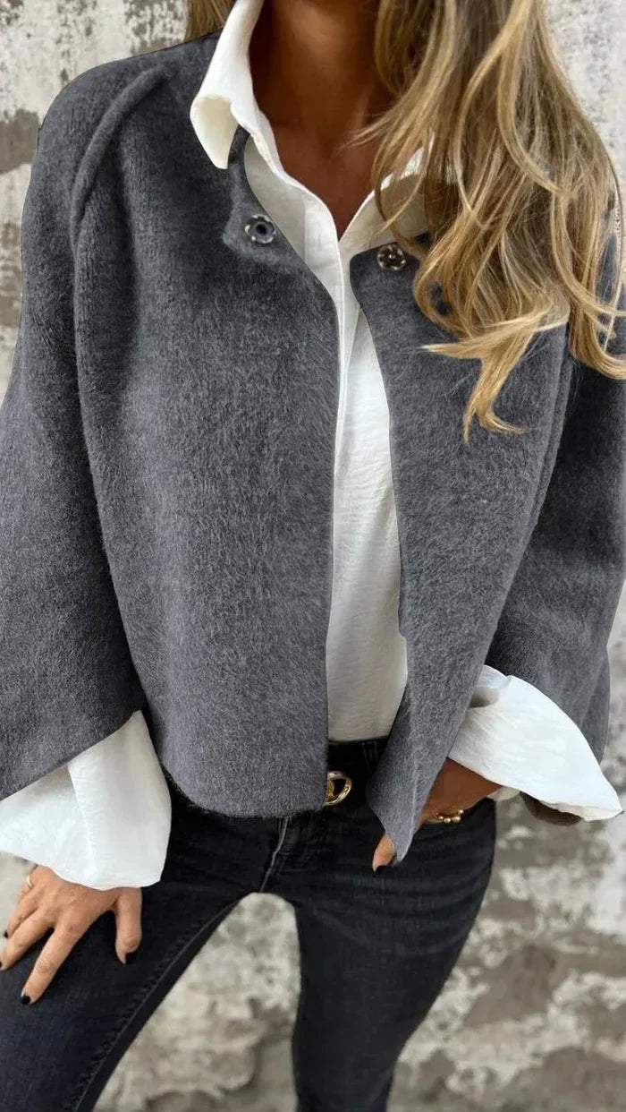 Noella and Coat in gray