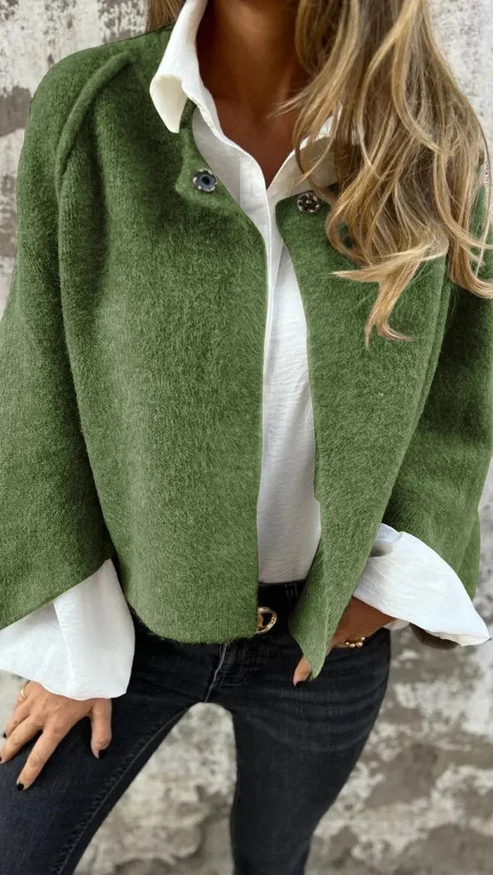 Noella and Coat in green