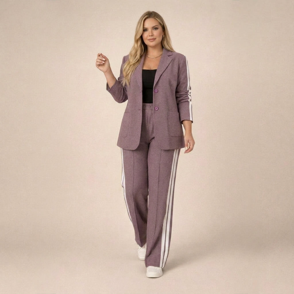 Mika Suit Set in purple