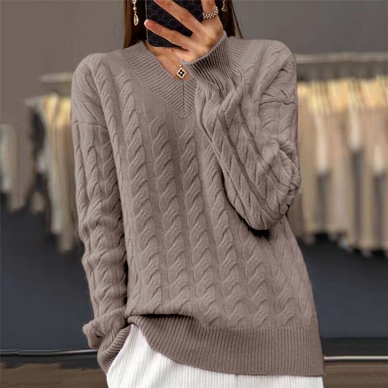 Quinn Knit Sweater in coffee
