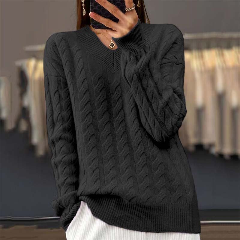 Quinn Knit Sweater in black