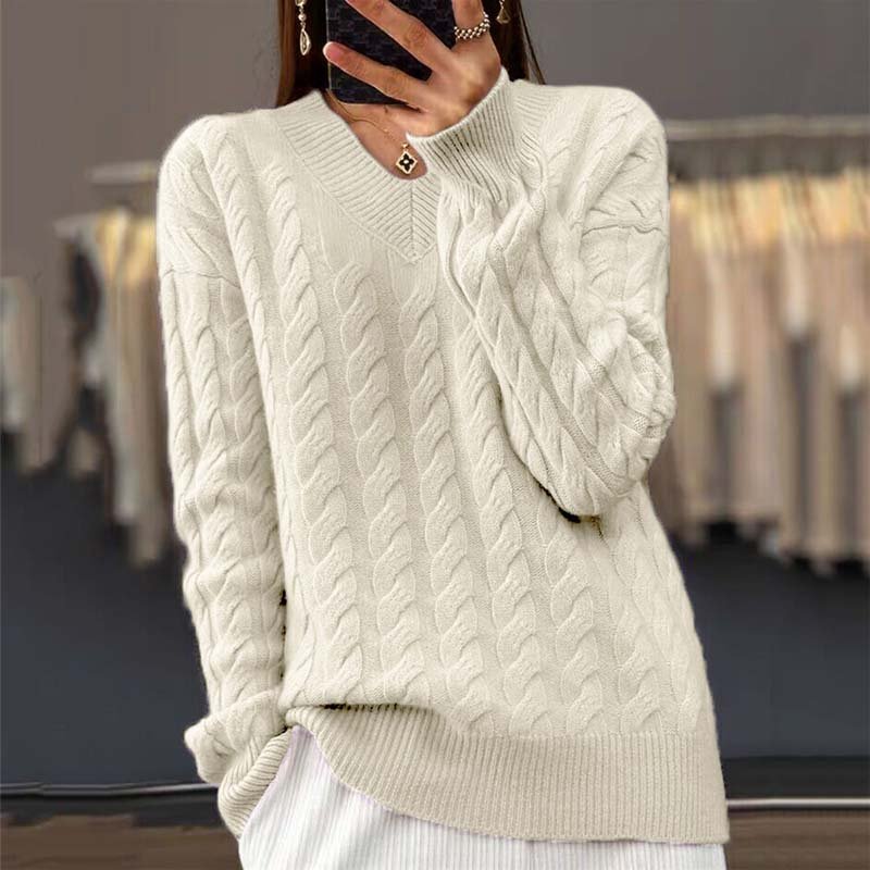 Quinn Knit Sweater in apricot