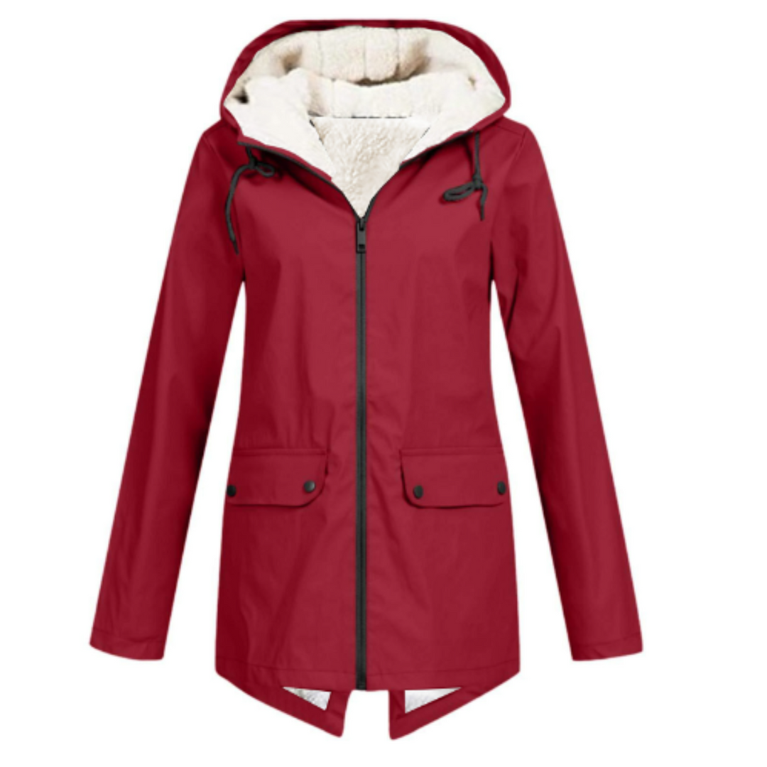Viola Rain Jacket in red