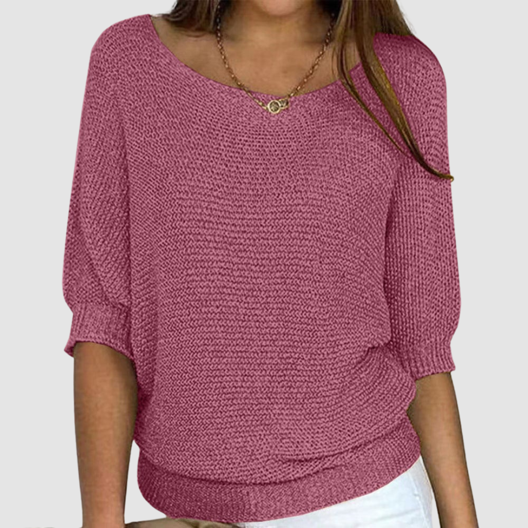 Evonne Knitted Sweater in pink
