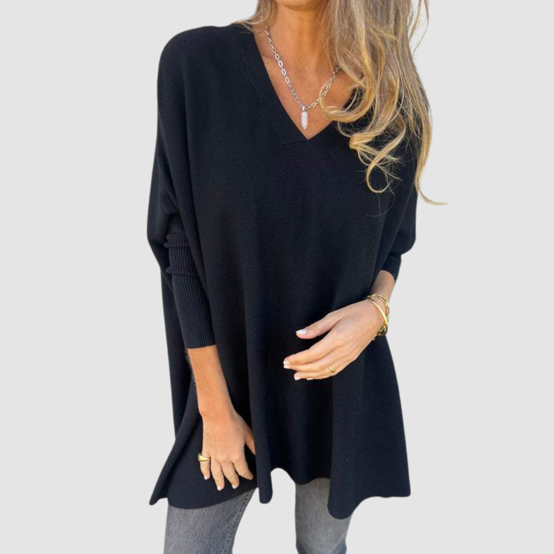 Linda Breathable Sweater in black