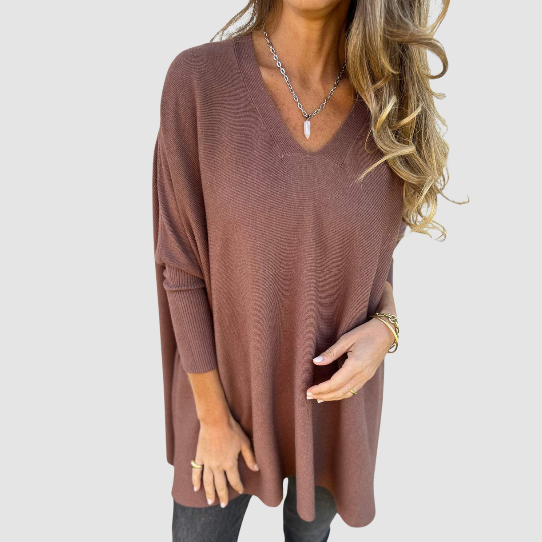 Linda Breathable Sweater in brown