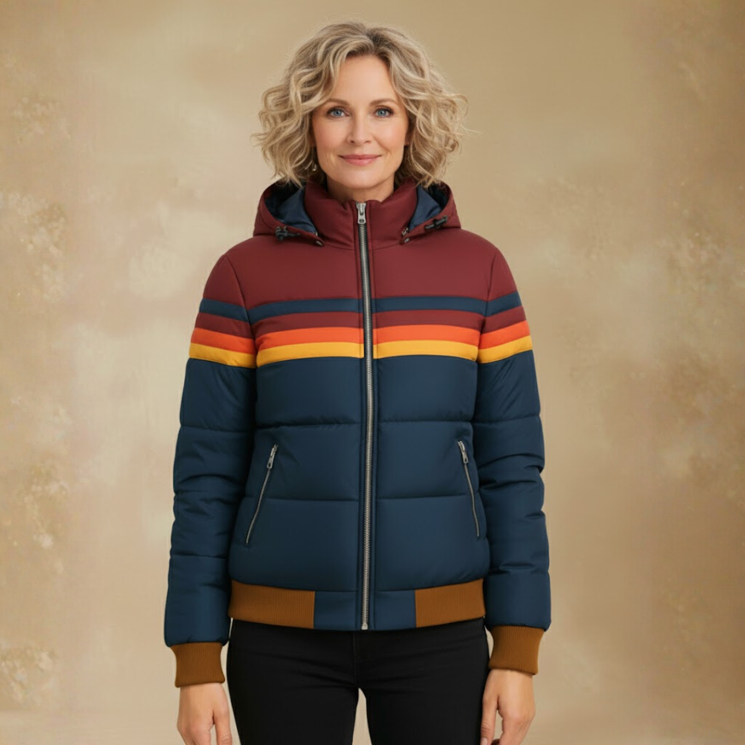 Helina Waterproof Rain Jacket in navy blue