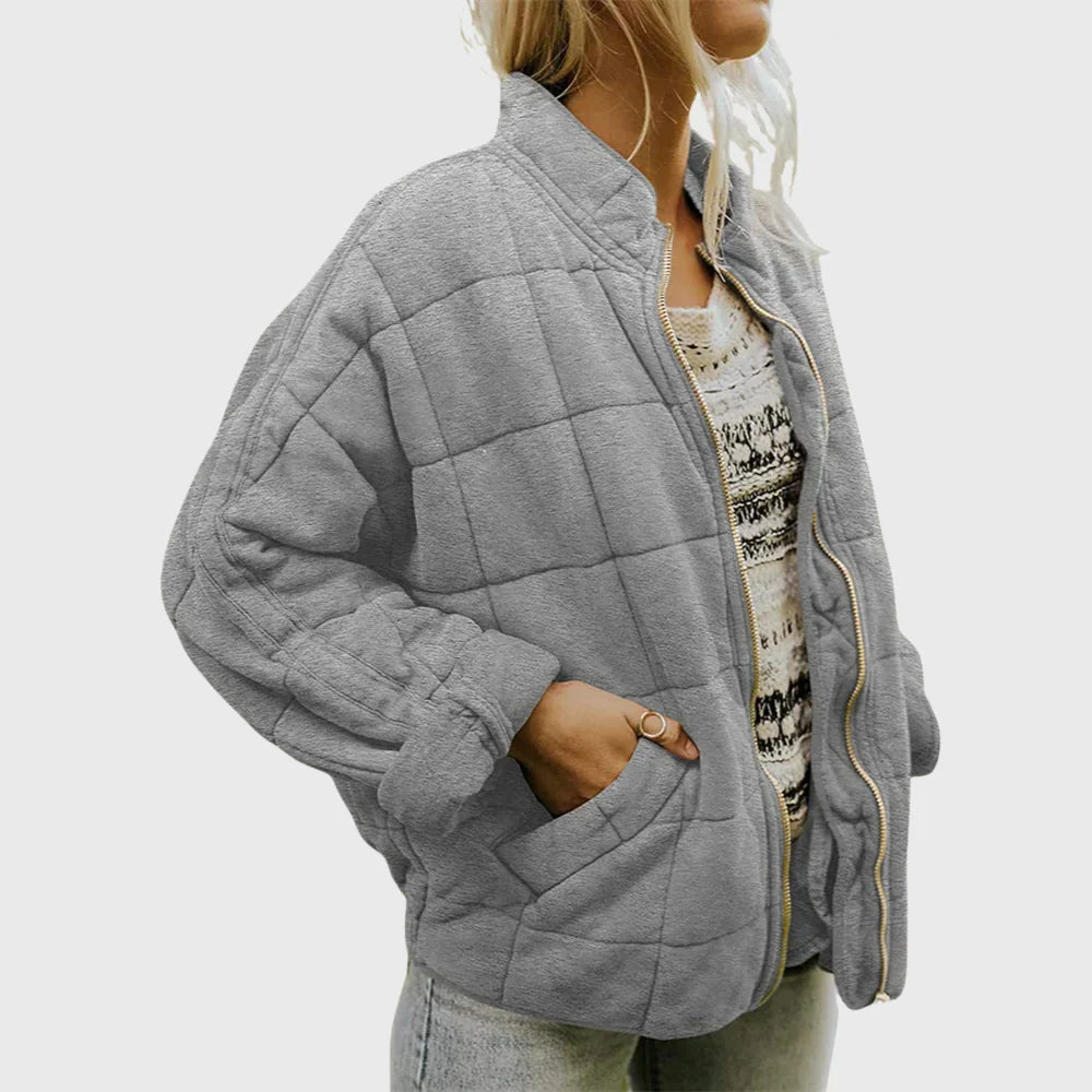 Josiane Quilted Jacket in gray