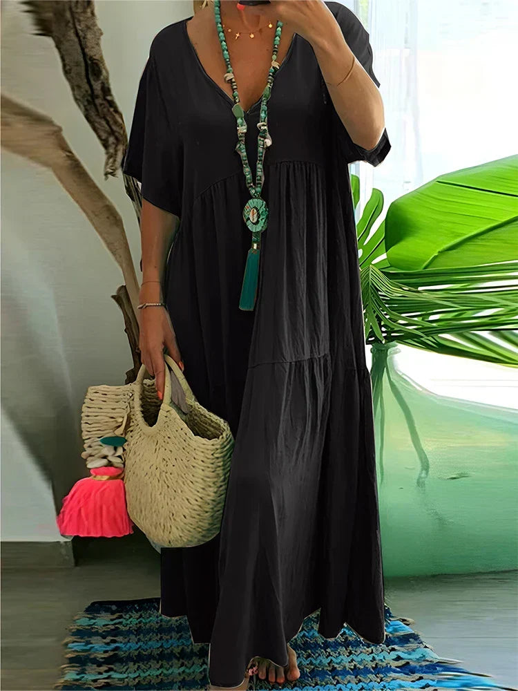 Cleopatra Summer Dress in black