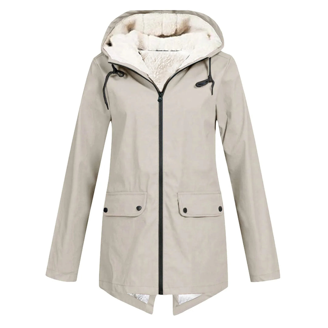 Viola Rain Jacket in beige