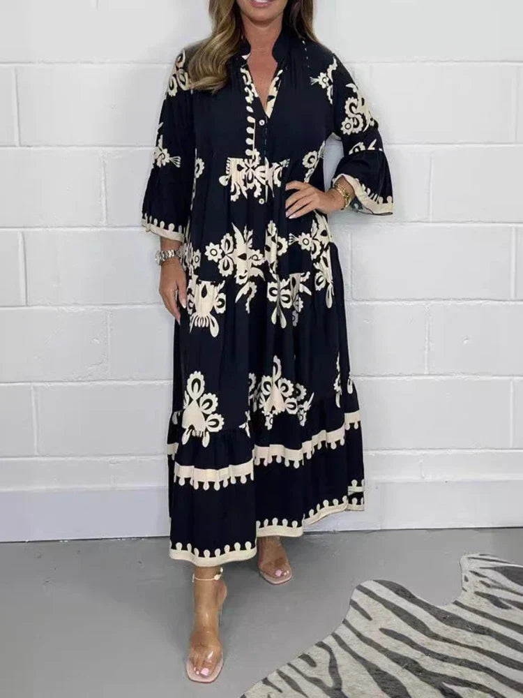 Valeen Day Dress in black