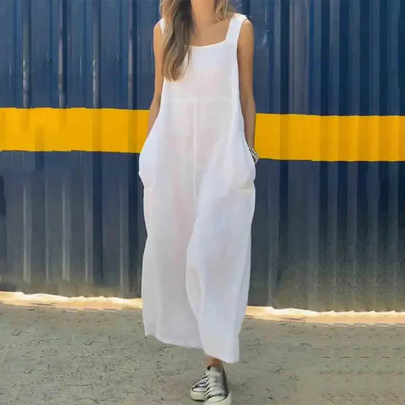 Zadie Jumpsuit in white
