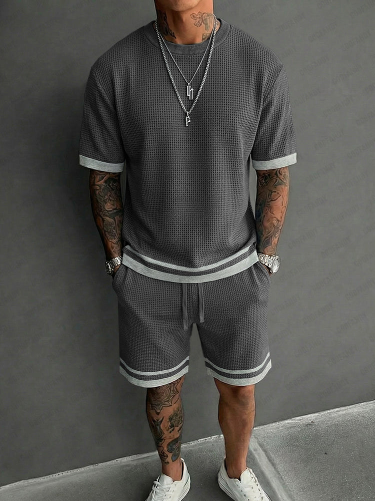 Nolan Waffle Texture Set in gray