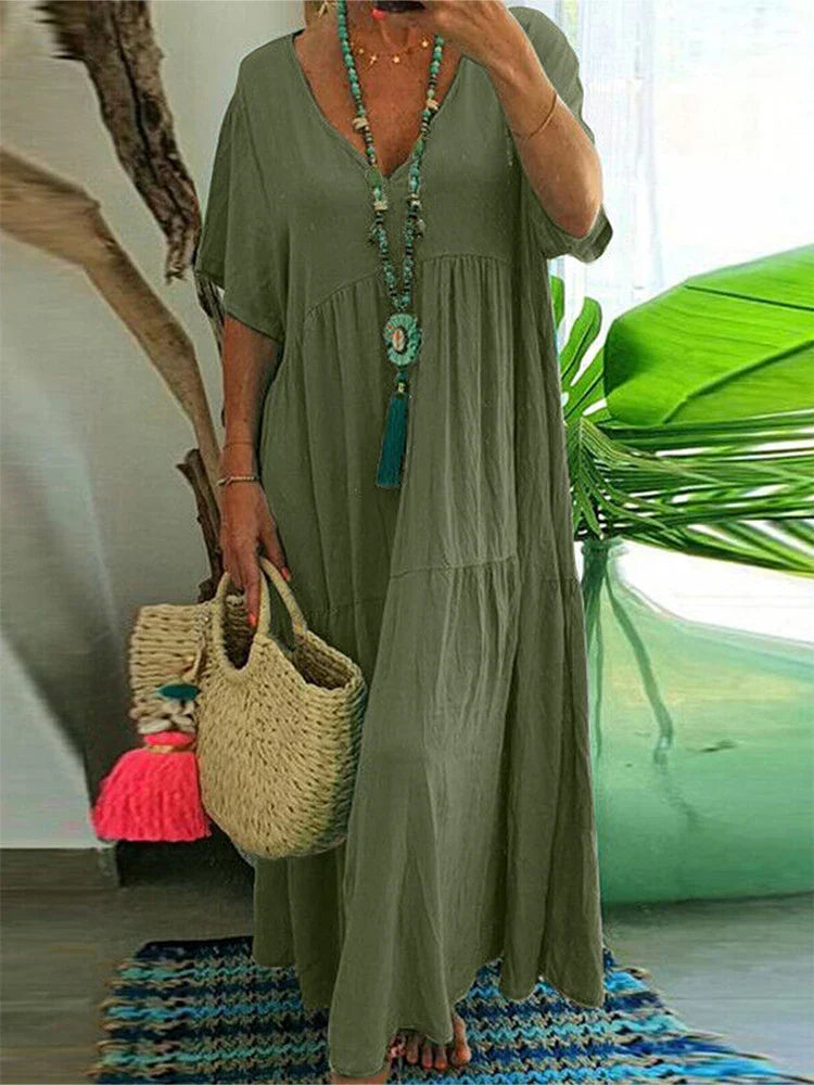 Cleopatra Summer Dress in green