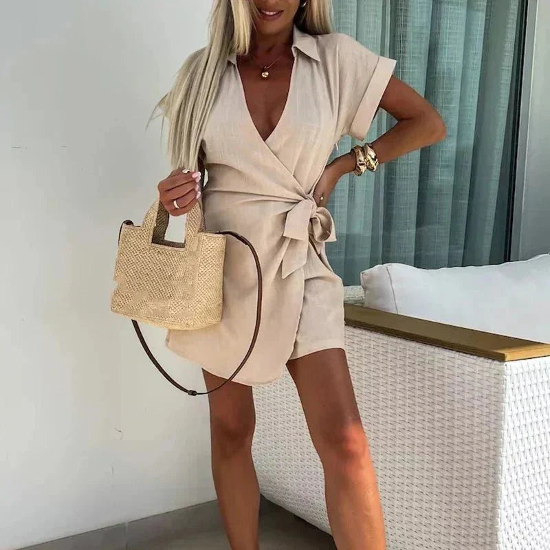 Mola Playsuit in beige