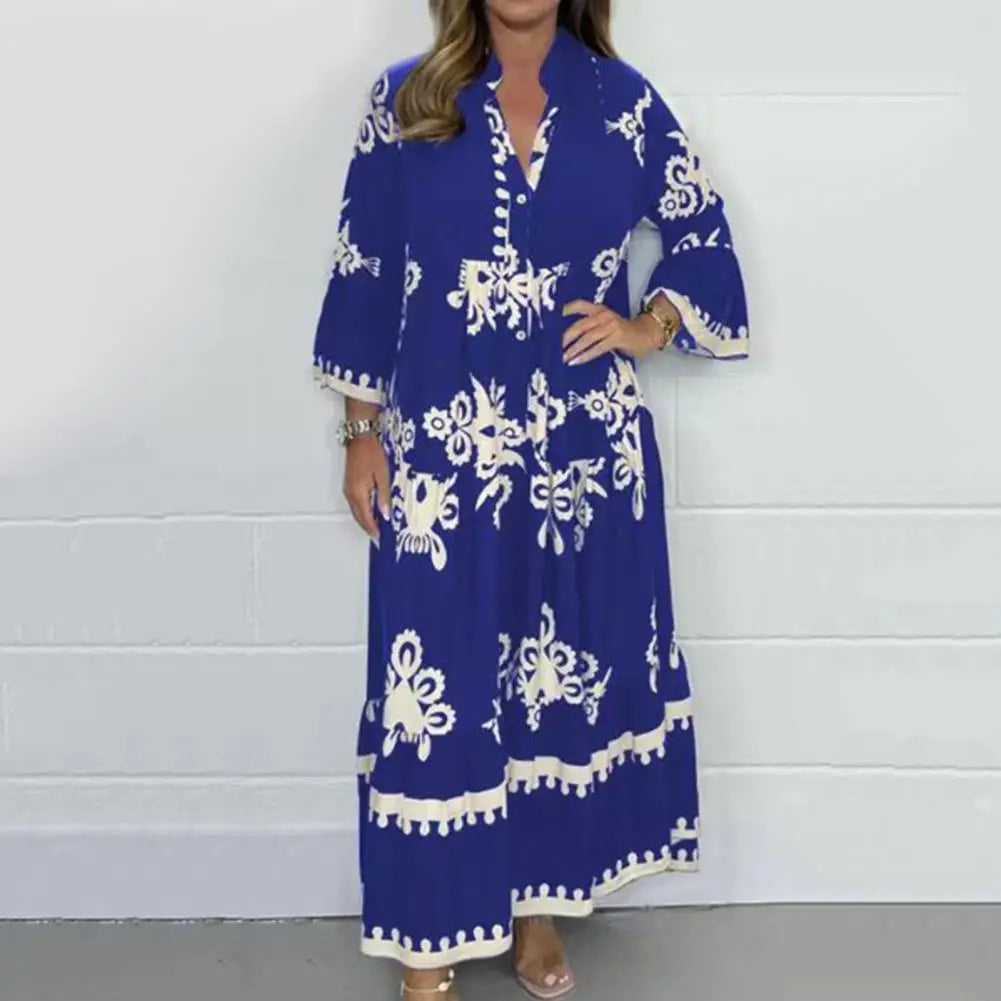 Valeen Day Dress in blue