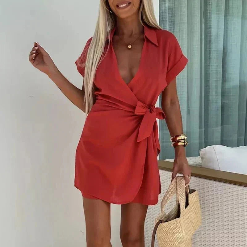 Mola Playsuit in red