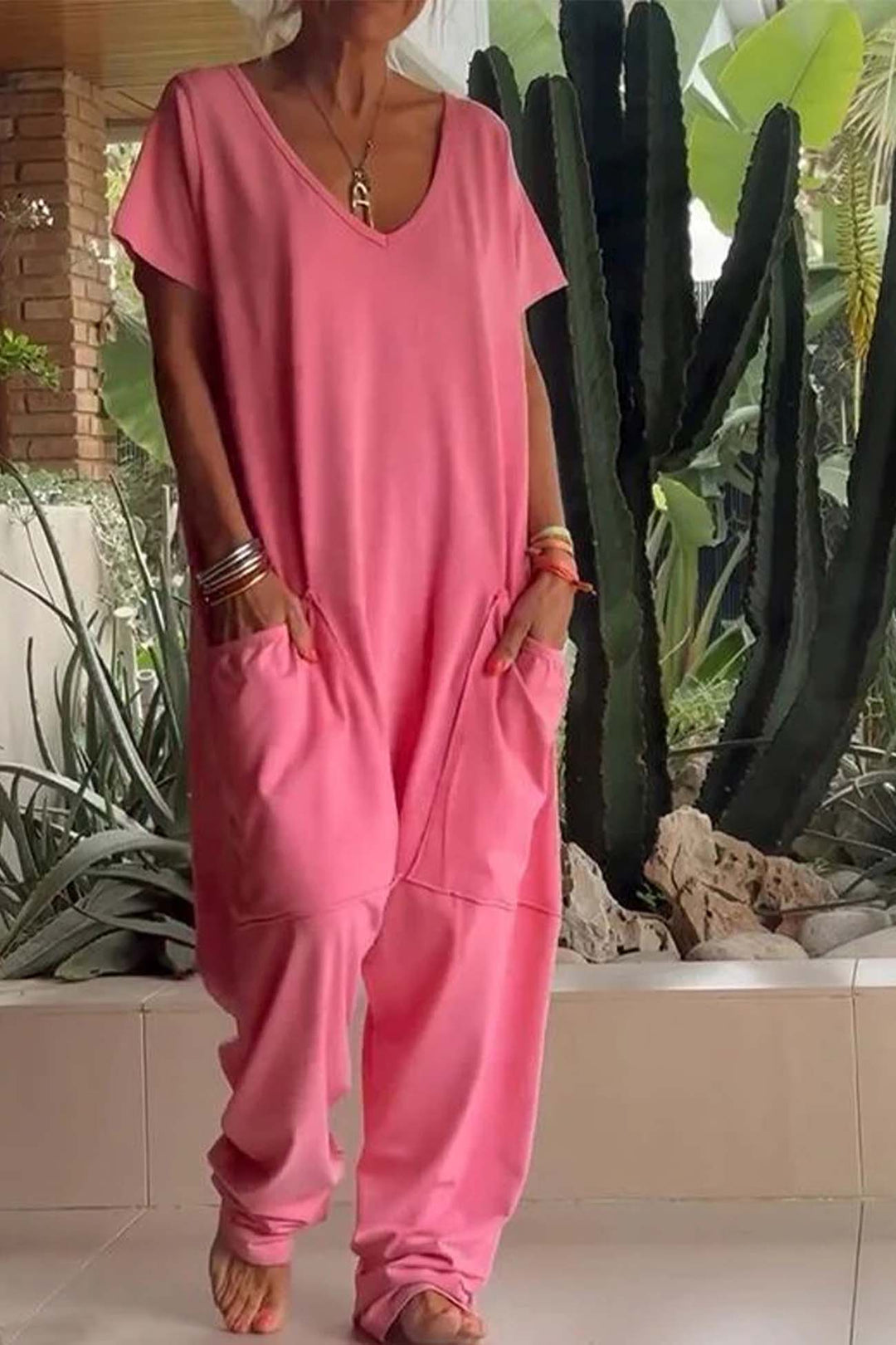 Avelissa Jumpsuit in coral pink