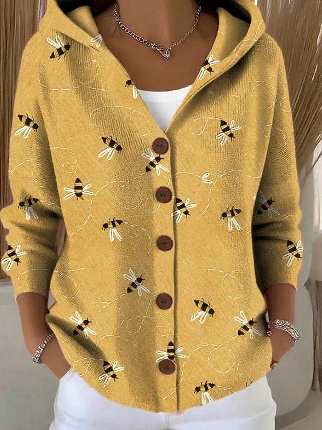 Vanessa Elegant Soft Cardigan in yellow
