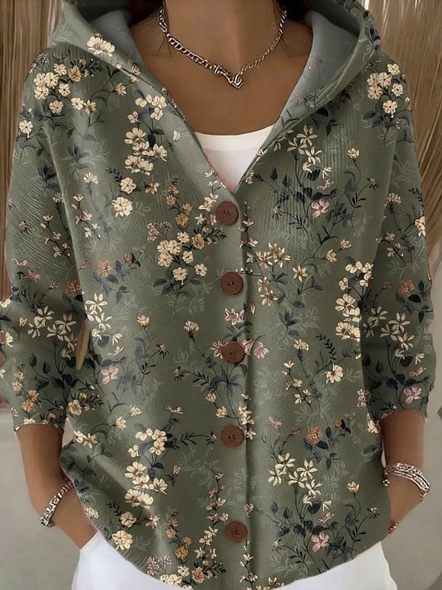 Vanessa Elegant Soft Cardigan in dark green
