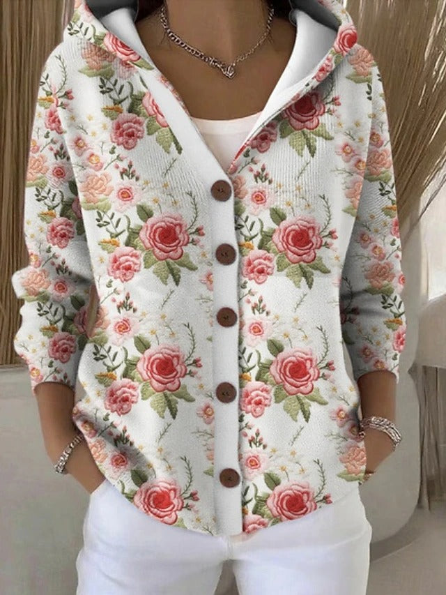 Vanessa Elegant Soft Cardigan in powder pink