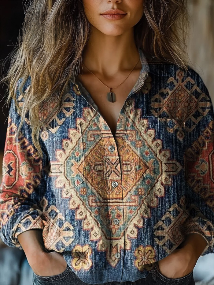 Sa Vintage Floral-print Blouse