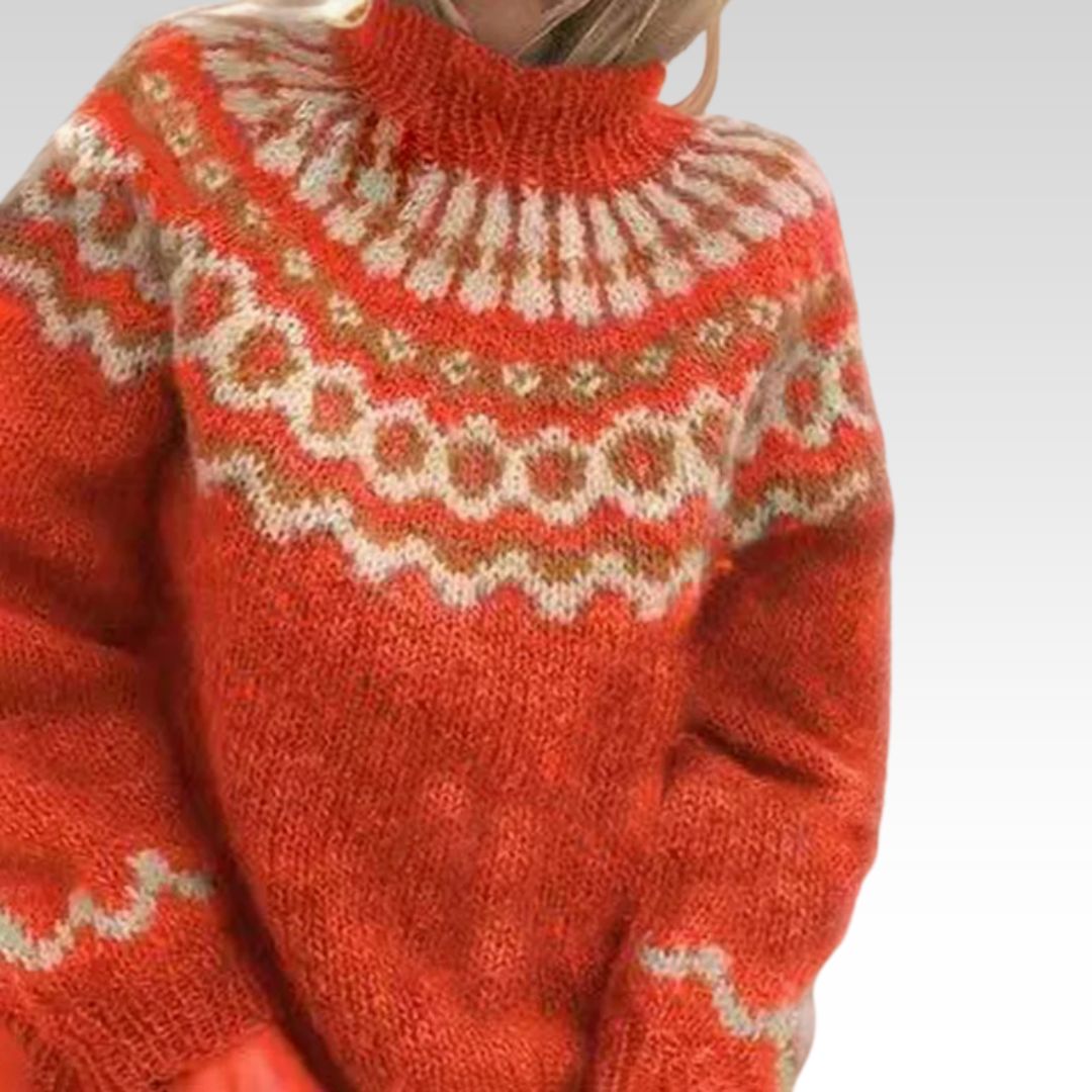 Kyvona Sweater in orange
