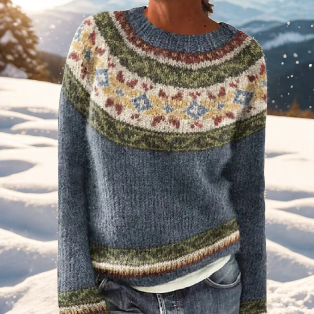 Astrid Warm Sweater with Refined in multicolor
