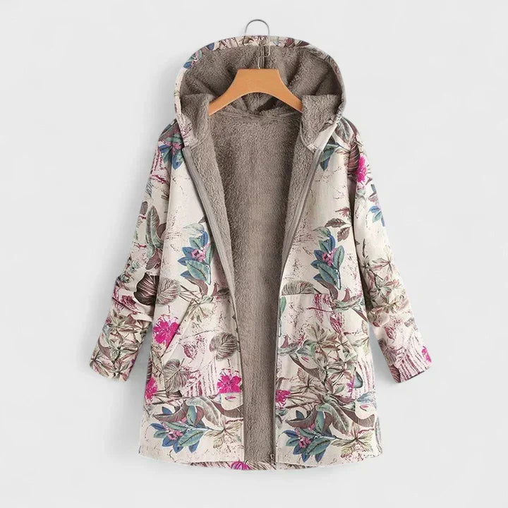 Ivelle The Vintage Parka in blush botanical