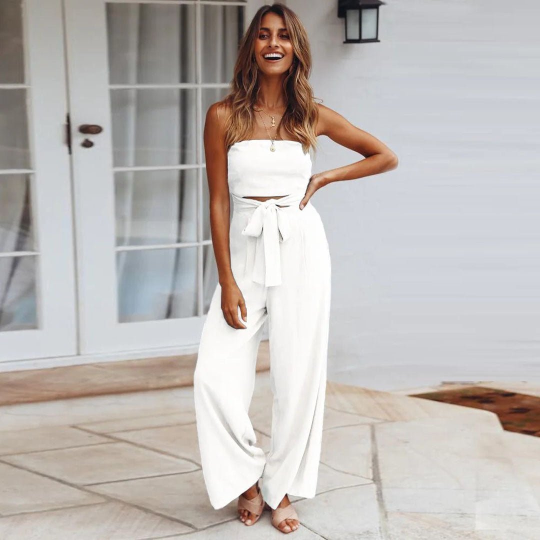 Saylor Jumpsuit in white
