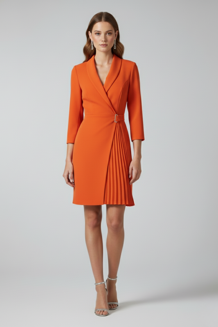 Blazer Dress in orange