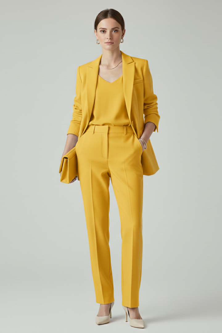 Blazer Set in yellow