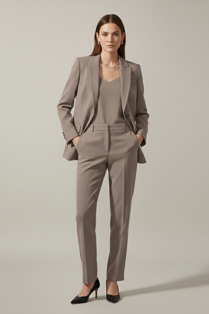 Blazer and Trousers in beige
