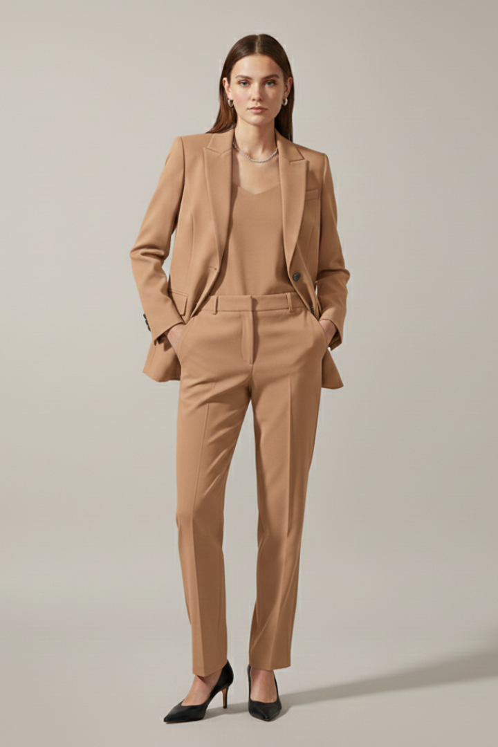Blazer and Trousers in brown