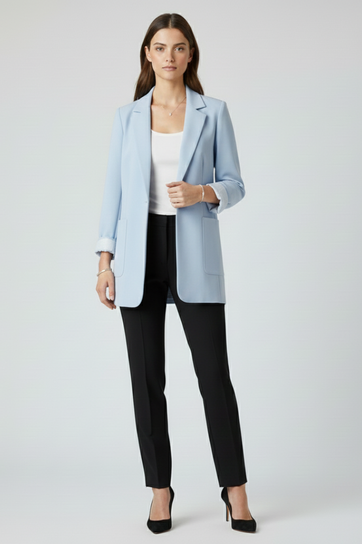Blazer with Open in blue