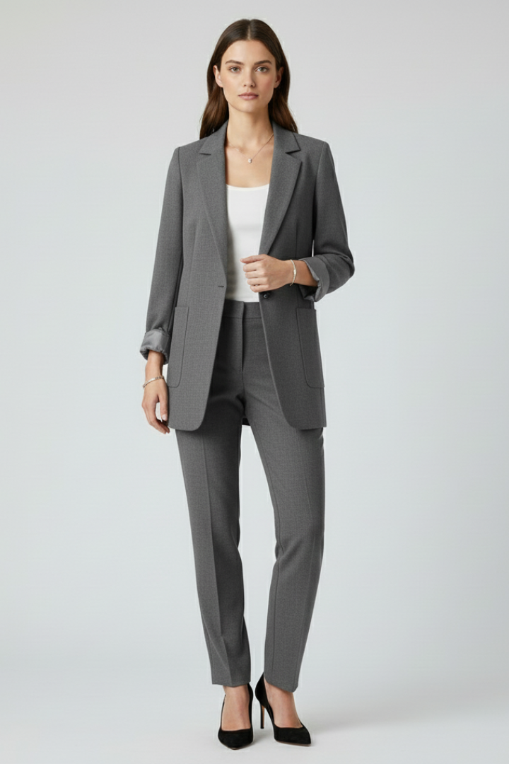 Blazer with Open in grey