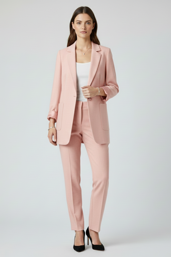 Blazer with Open in pink