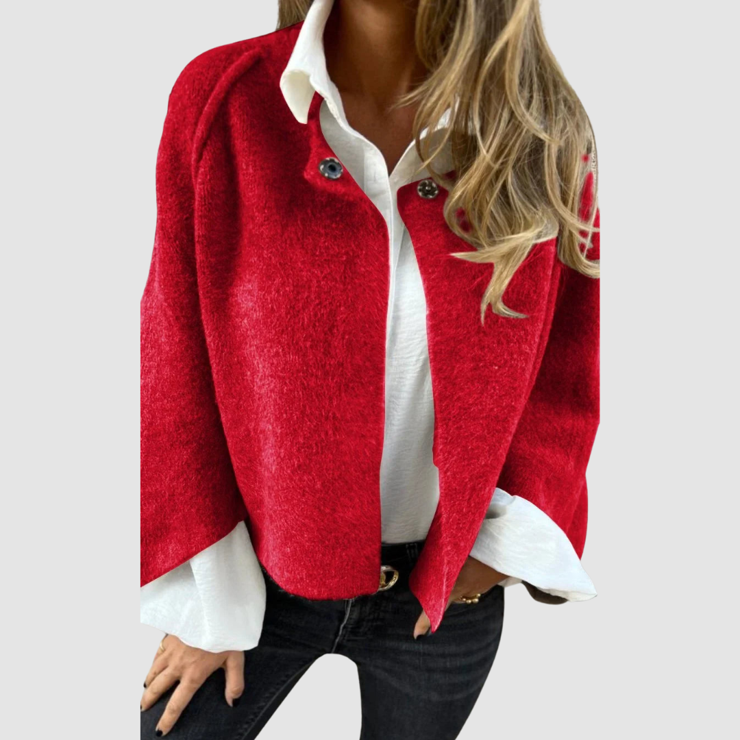 Nelle High-quality Spring Coat in red