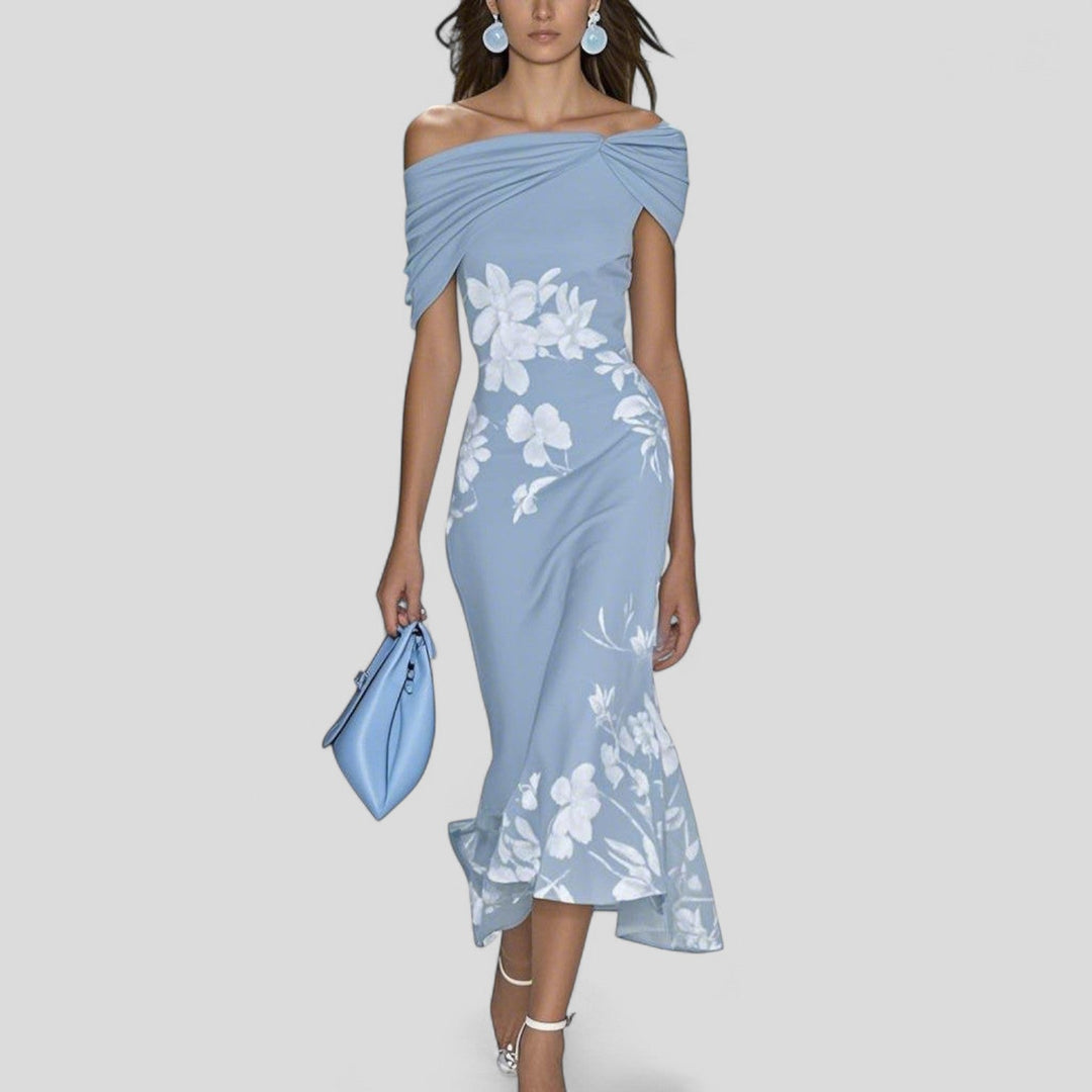 Isabrunel Midi Dress in blue