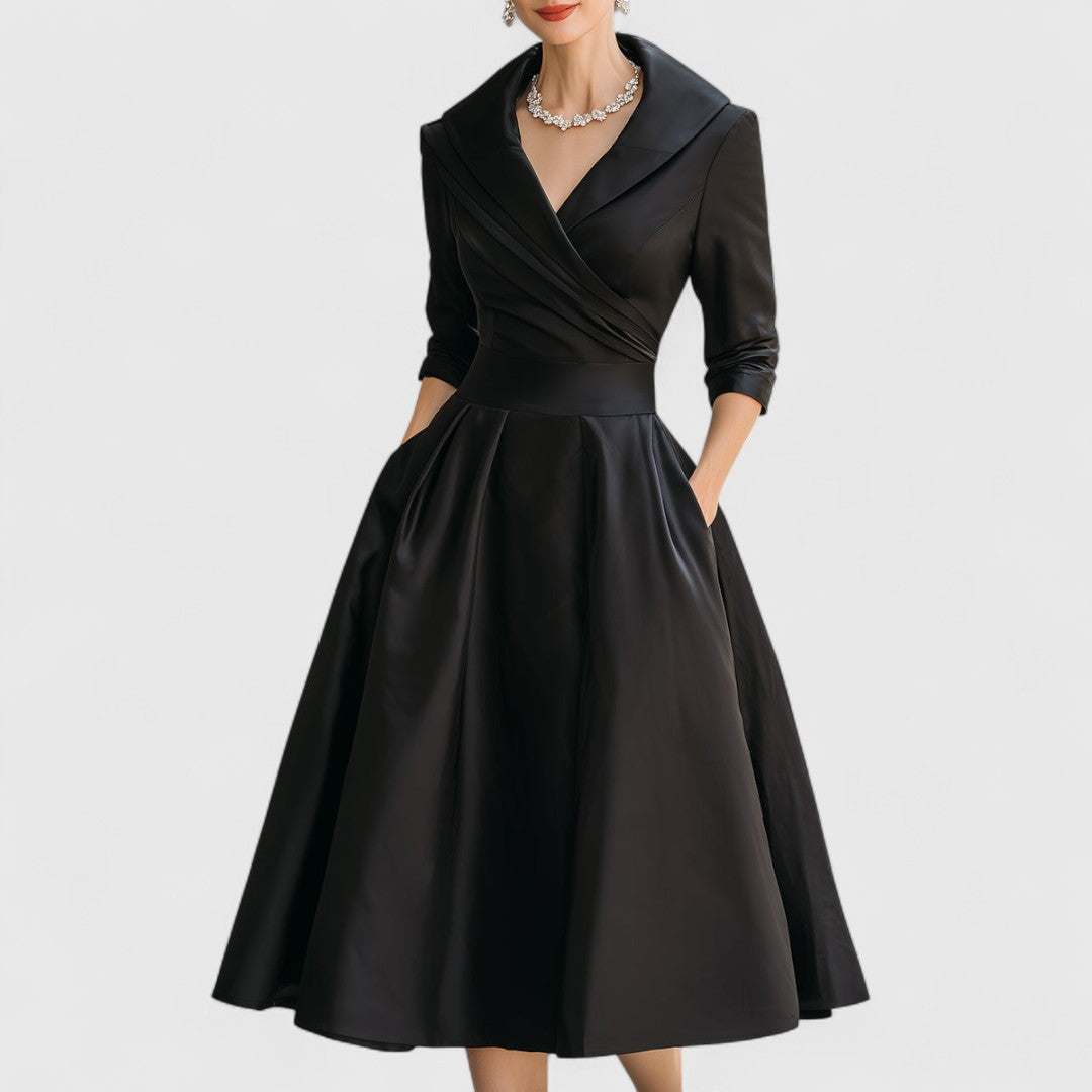 Marley Quinn Midi Dress in black
