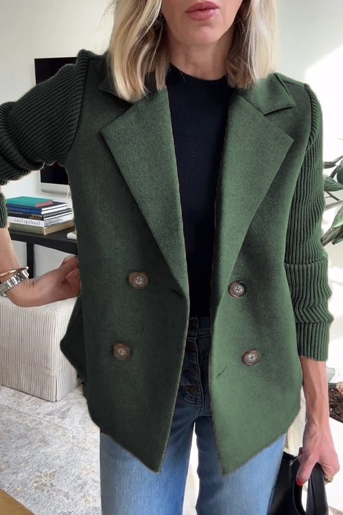 Kristiana Knitted Blazer in green