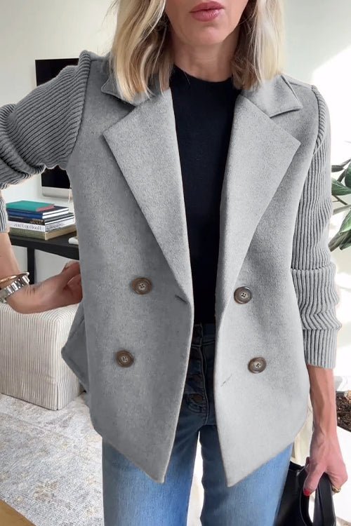 Kristiana Knitted Blazer in gray