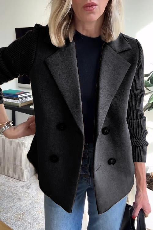 Kristiana Knitted Blazer in black